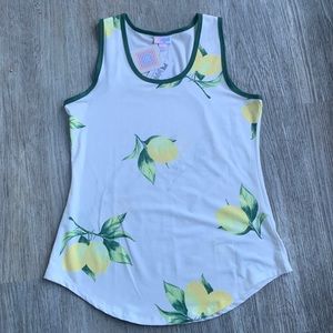 NWT! Lula Roe lemon swing tank top
